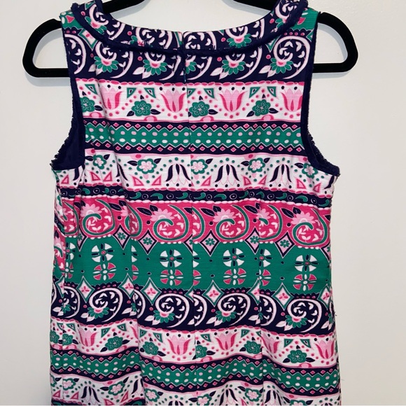 Talbots Dress Womens Size 8 Petite Sleeveless Sheath Colorful Multicolor Floral - Picture 9 of 14